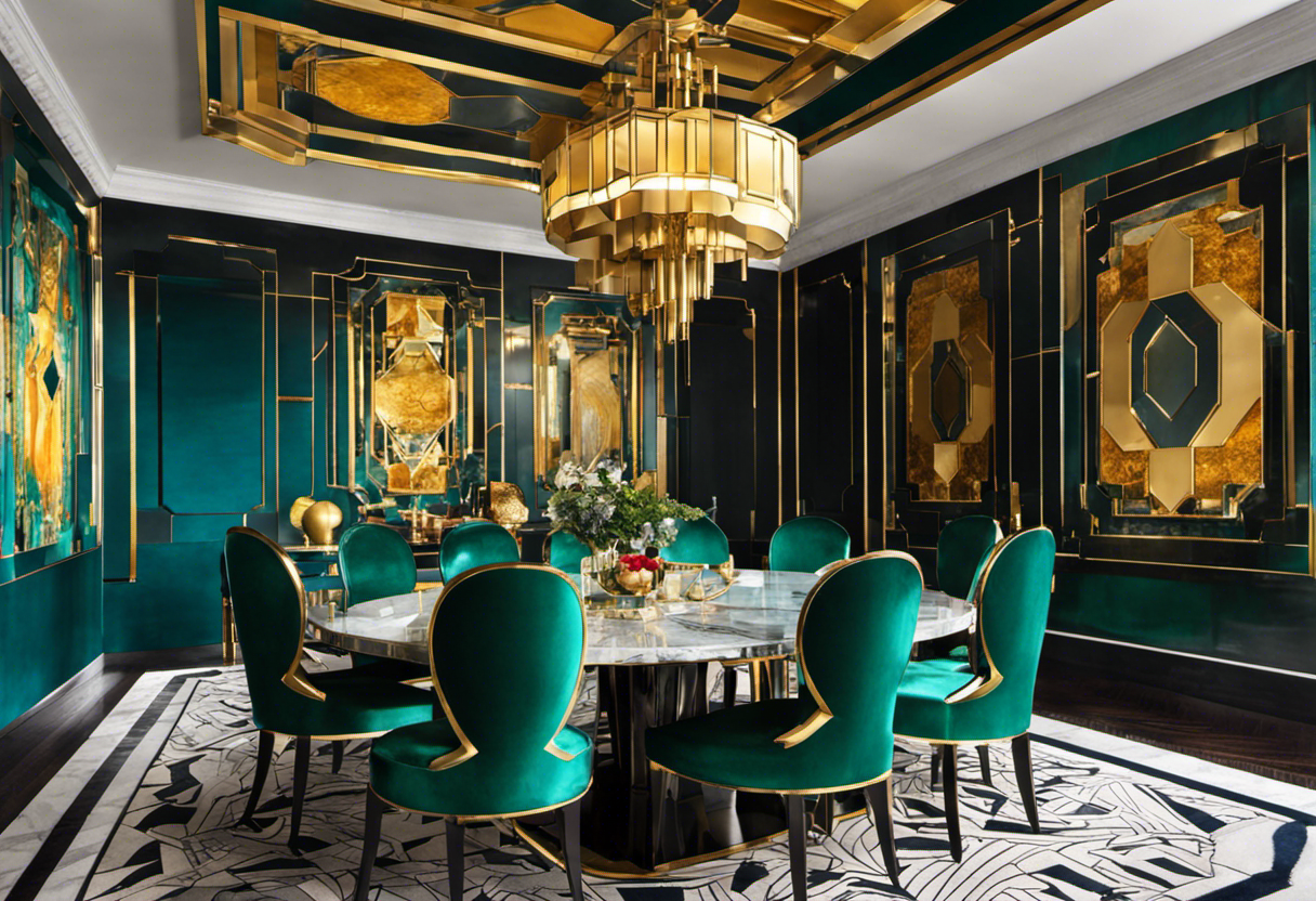 ai4spaces: Art Deco Dining Room