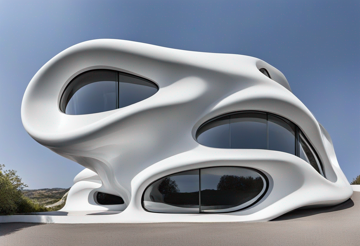 Zaha Hadid House Exterior ai4spaces