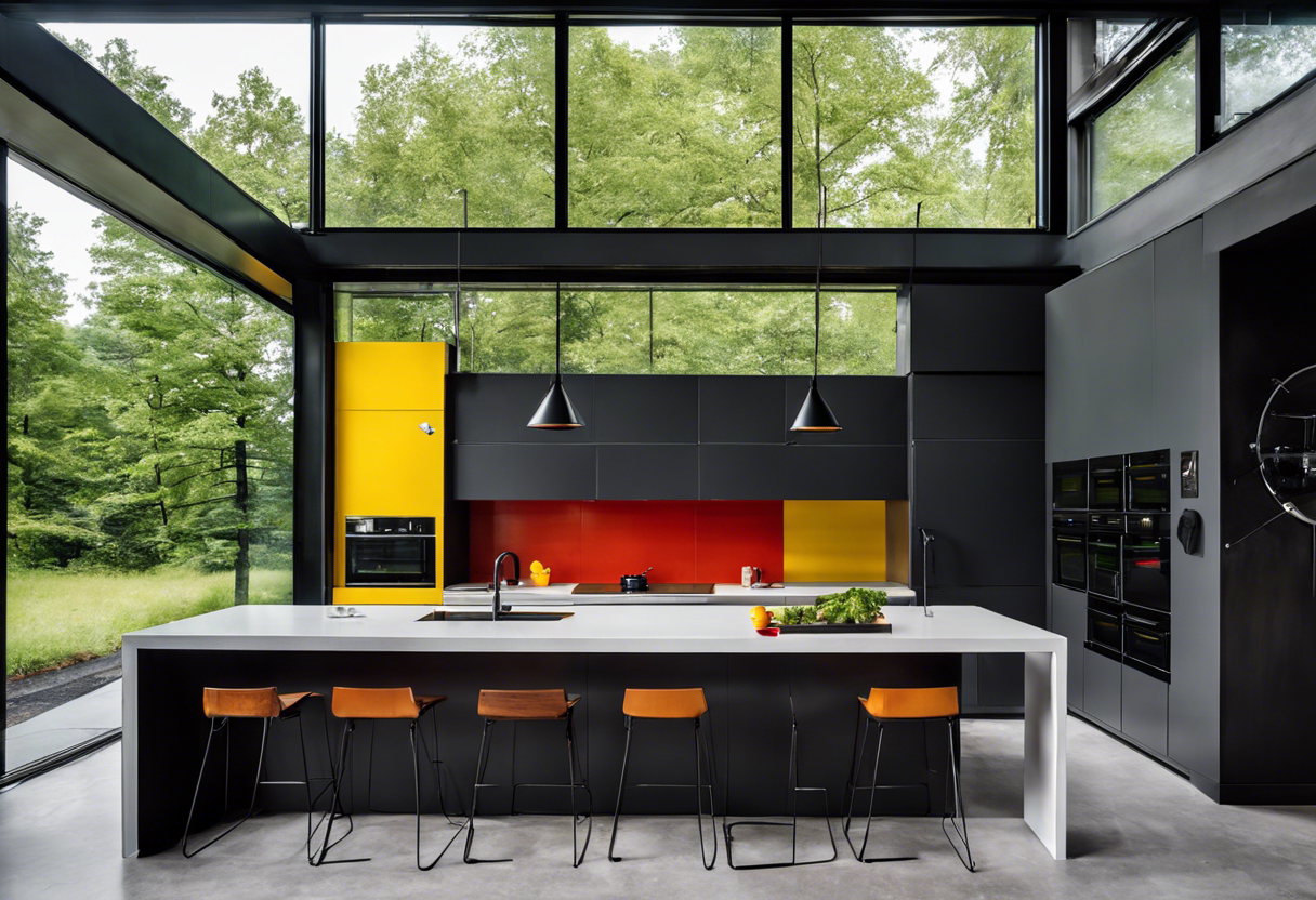 ai4spaces: Bauhaus Kitchen - Bauhaus-Inspired Scandinavian Kitchen