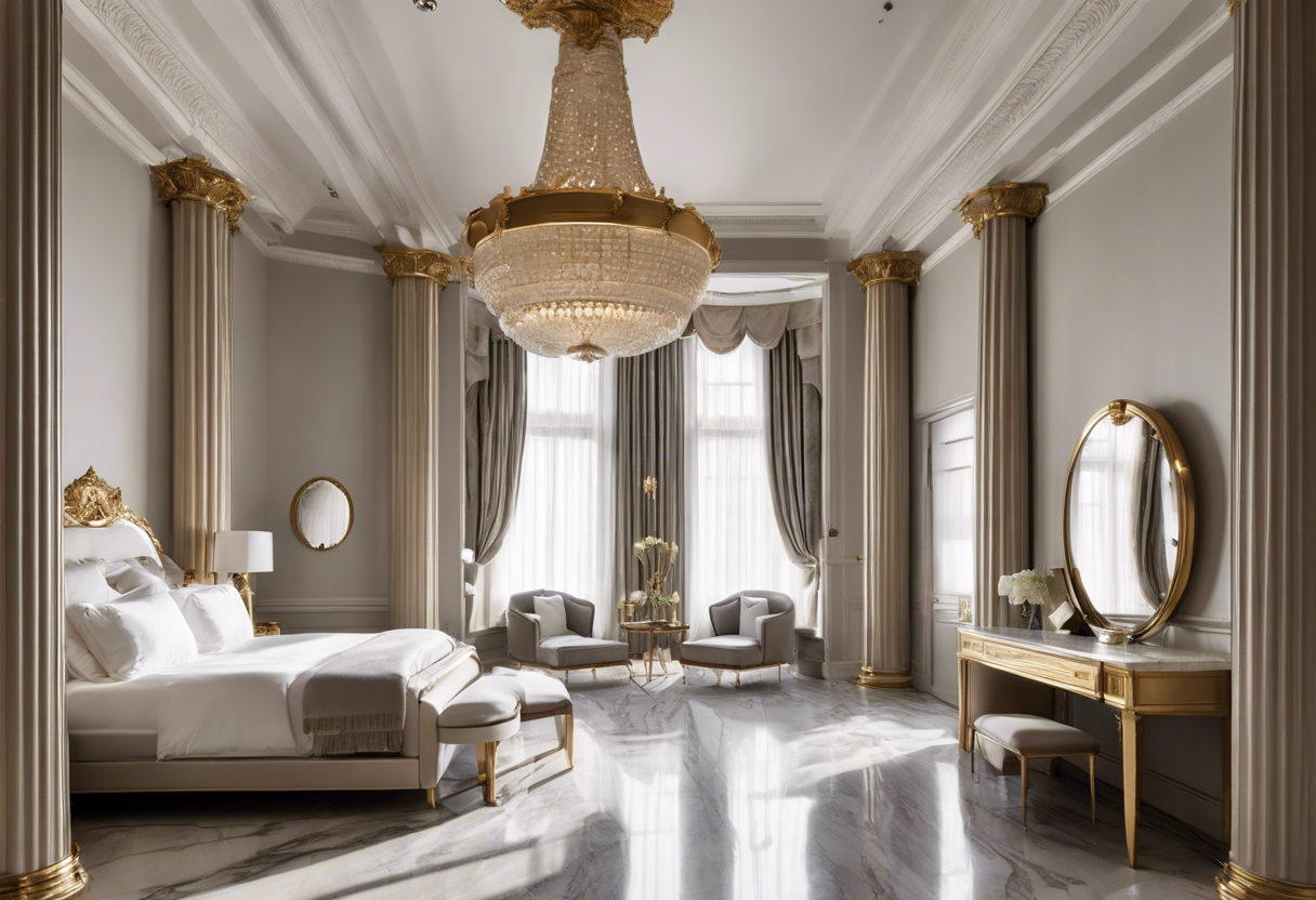 ai4spaces: Neoclassical Hotel Bedroom