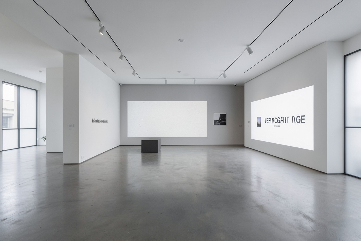 Minimalist Exhibition Video Installation