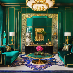 ai4spaces: Art Deco Living Room