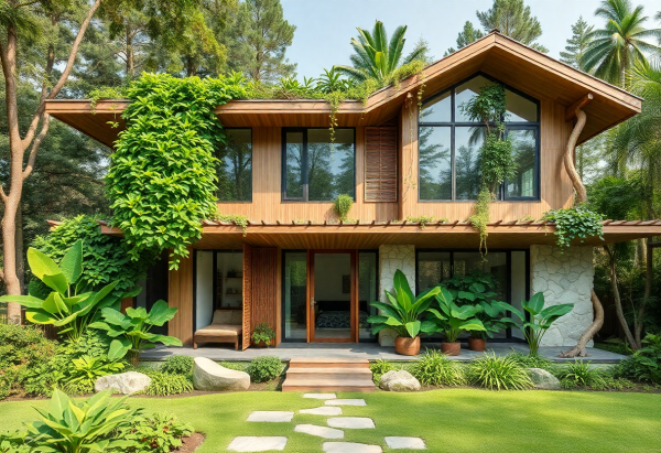 Biophilic House Exterior