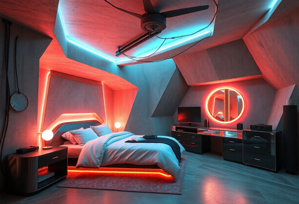 Cyberpunk Bedroom