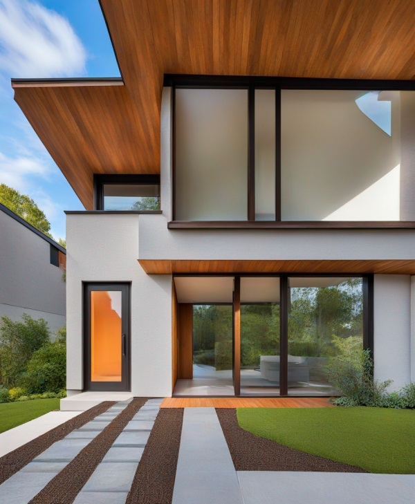 New Mid-Century Modern House Exterior