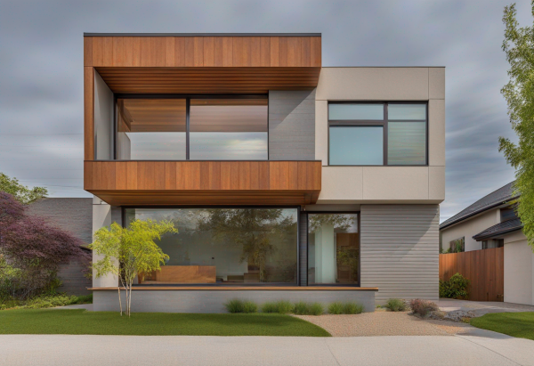 New Mid-Century Modern House Exterior