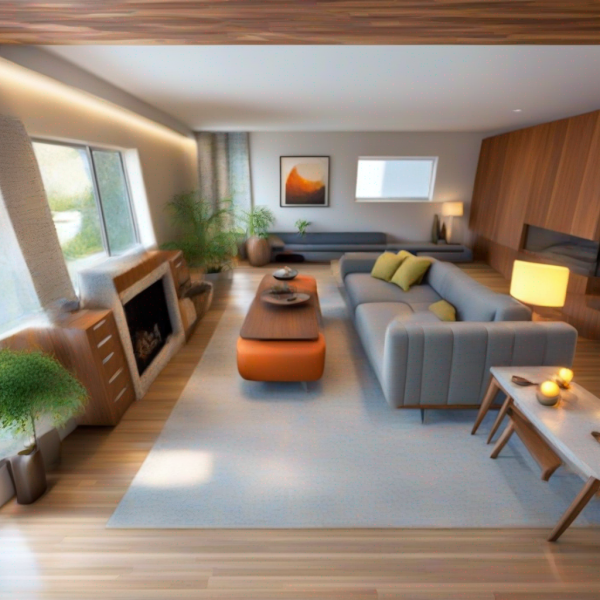 New Mid-Century Modern Living Room