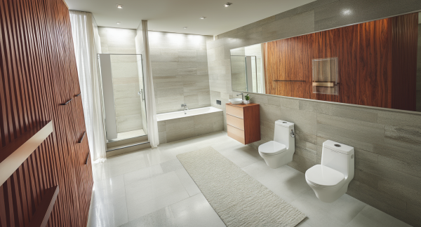 New Mid-Century Modern Bathroom