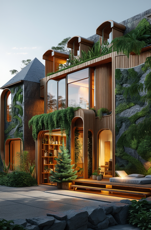 New Biophilic House Exterior