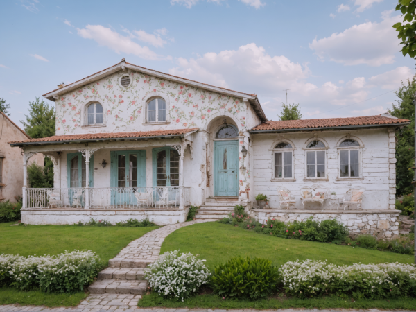 New Shabby Chic House Exterior