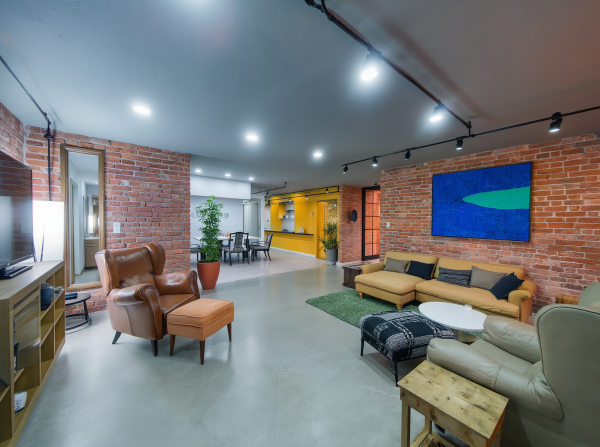 New Industrial Living Room