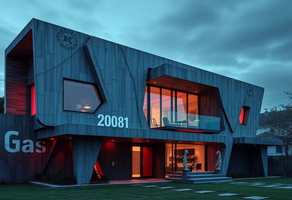 Cyberpunk House Exterior