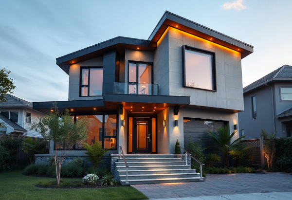 Cyberpunk House Exterior