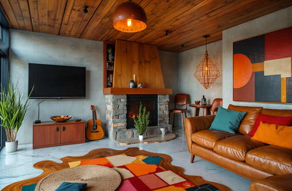 New Mid-Century Modern Living Room