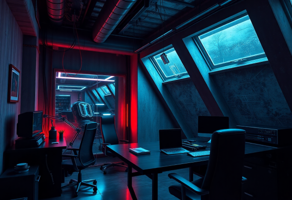 Cyberpunk Home Office