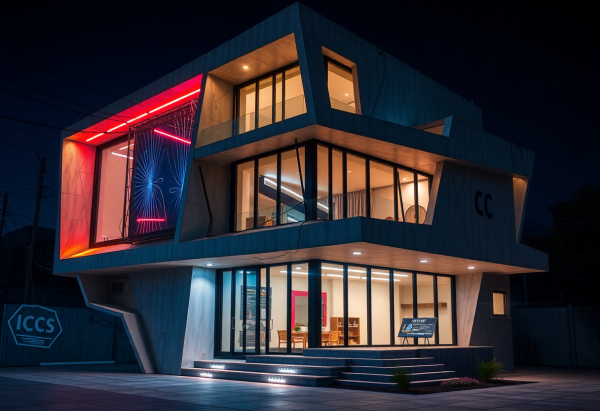 Cyberpunk House Exterior