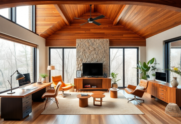 Mid-Century Modern Home Office