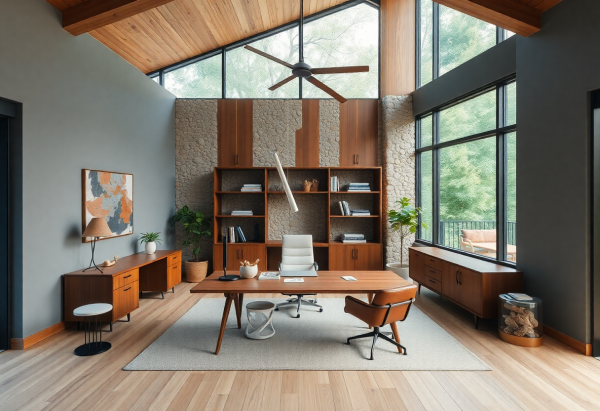 Mid-Century Modern Home Office