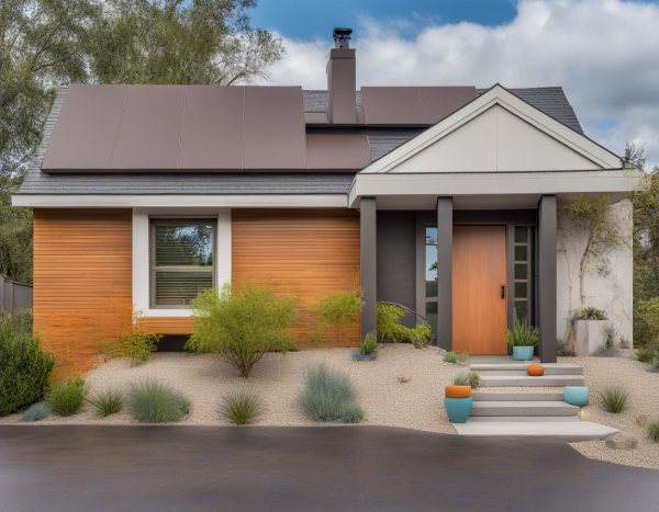 New Mid-Century Modern House Exterior