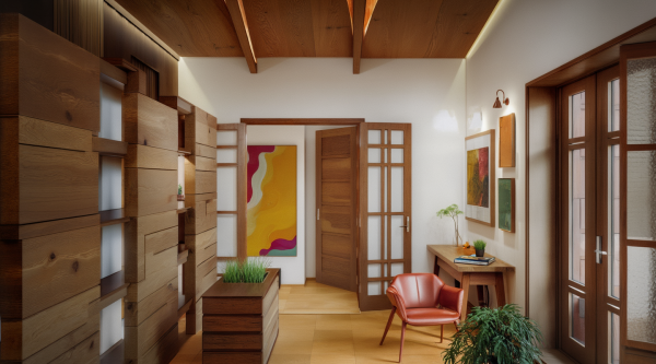 New Mid-Century Modern Living Room