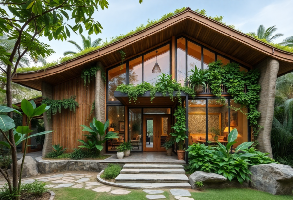 Biophilic House Exterior