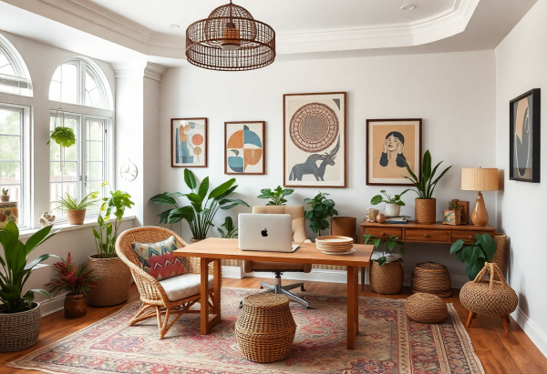 Bohemian Home Office