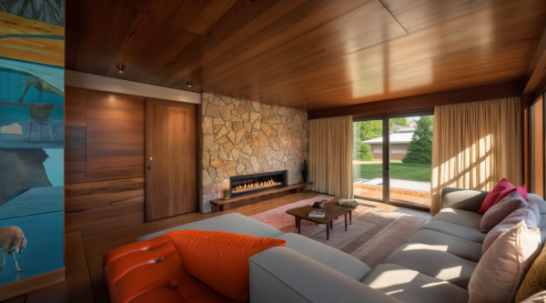 New Mid-Century Modern Living Room
