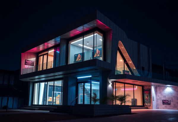 Cyberpunk House Exterior