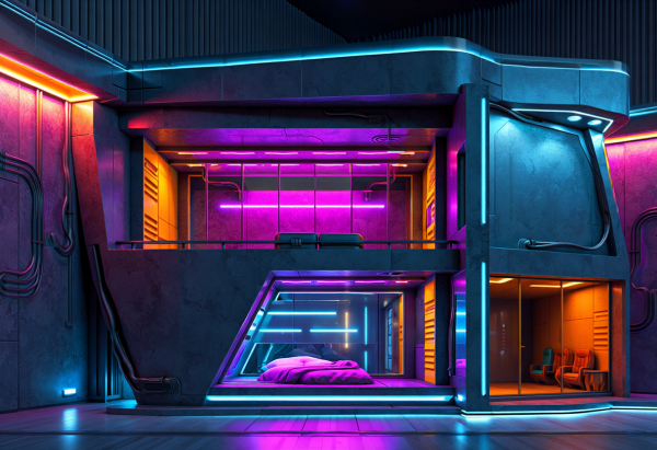 New Cyberpunk Bedroom