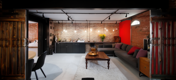 New Industrial Living Room