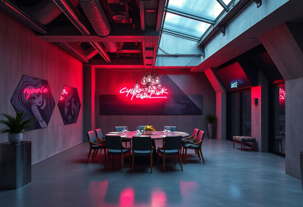 Cyberpunk Dining Room