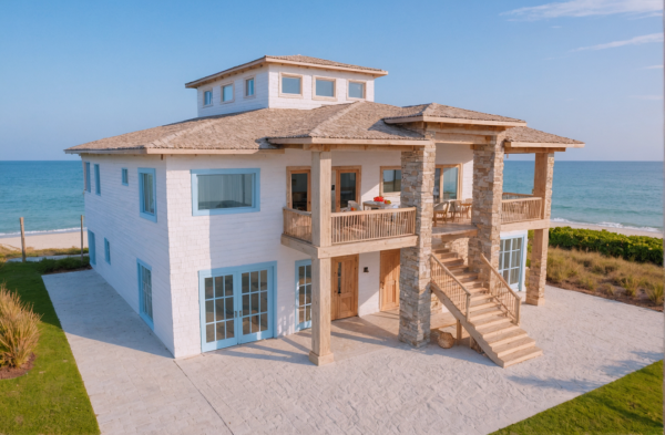 New Coastal House Exterior