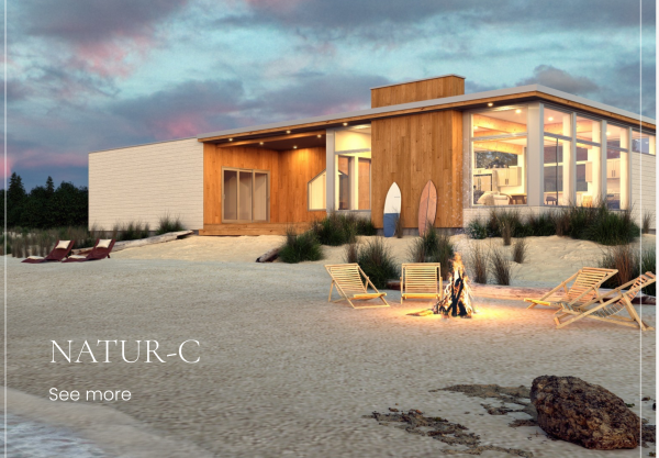 Old Mid-Century Modern House Exterior