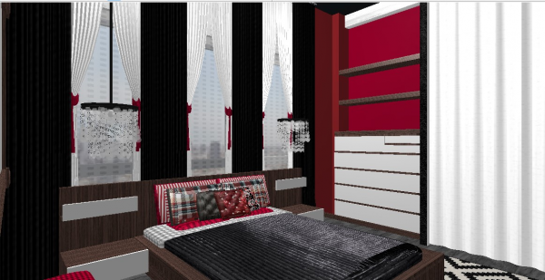 Old Mid-Century Modern Bedroom