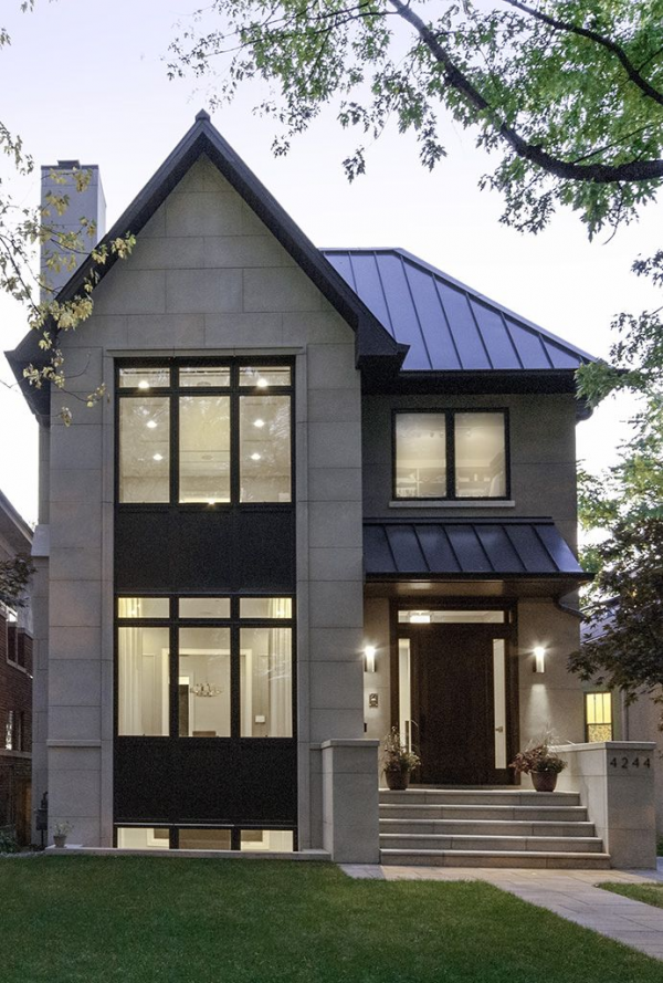 Old Contemporary House Exterior