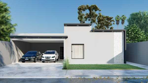 Old Contemporary House Exterior