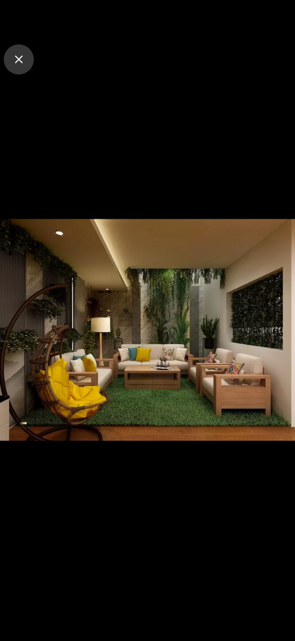 Old Biophilic Living Room