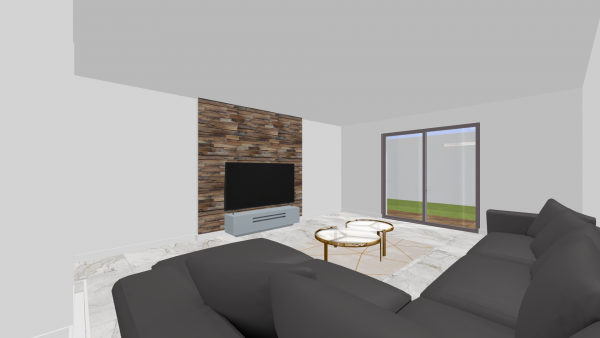 Old Mid-Century Modern Living Room