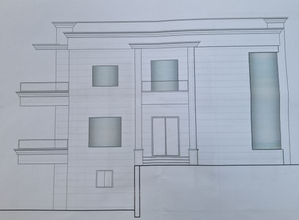Old Contemporary House Exterior